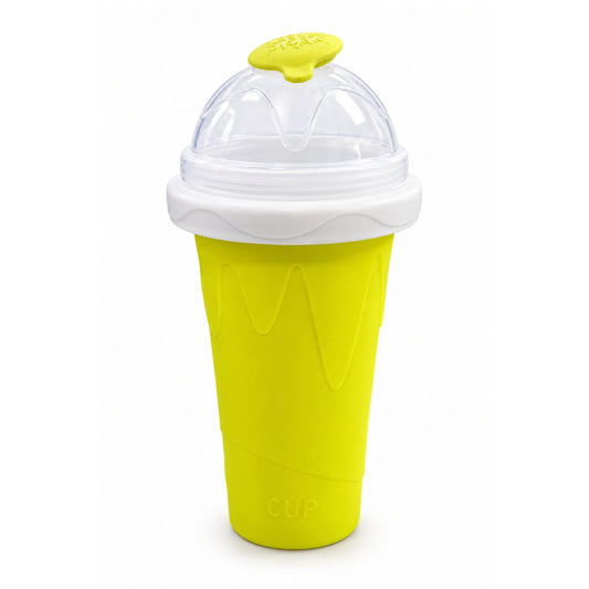 Slushy Cup – Reusable Freezing Cup With Squeeze Design – DIY Frozen Drink Maker