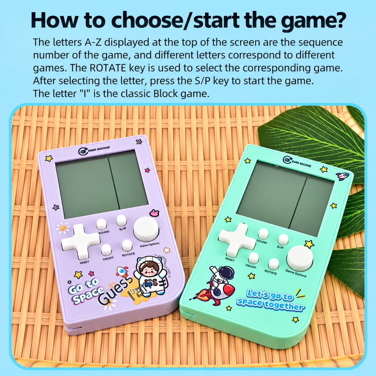 Small Handheld Game Console with Built-In Games Speaker and Battery-Operated Portable Design 11.5 × 8cm