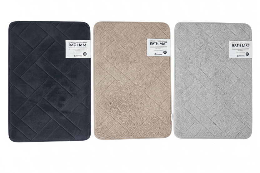 Small Memory Foam Bath Mat 60x40cm