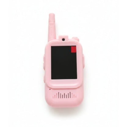 Smart Walkie Talkie with Video Call Pink On A White Background