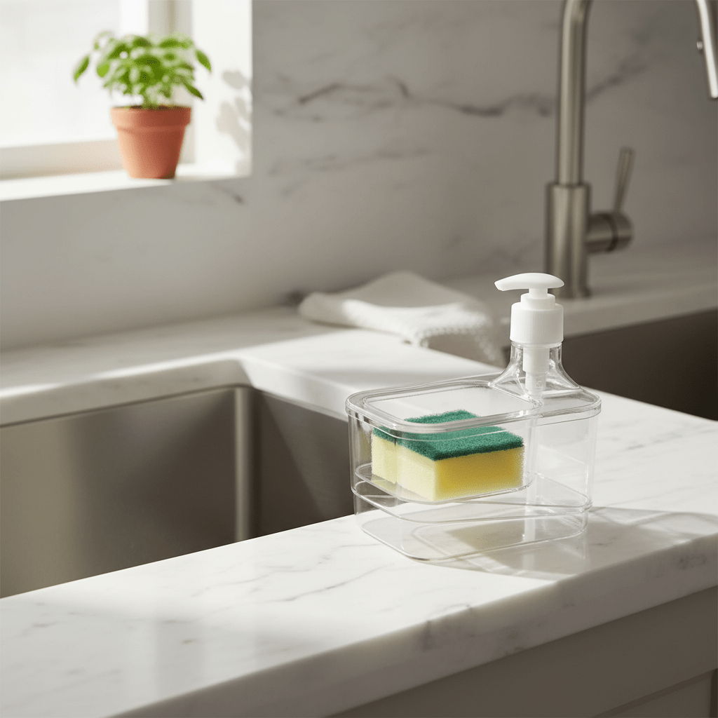 Soap Caddy With Sponge - Large