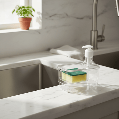 Soap Caddy With Sponge - Large