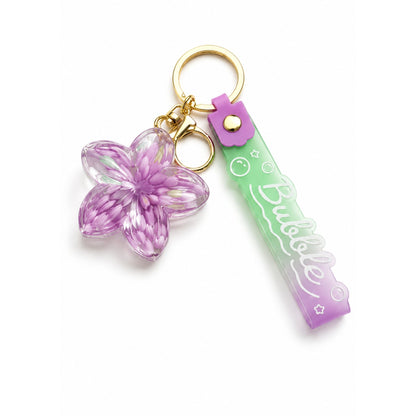 Solid Flower Bubble Keyring – Bubble Sensory Fidget Toy with Keychain