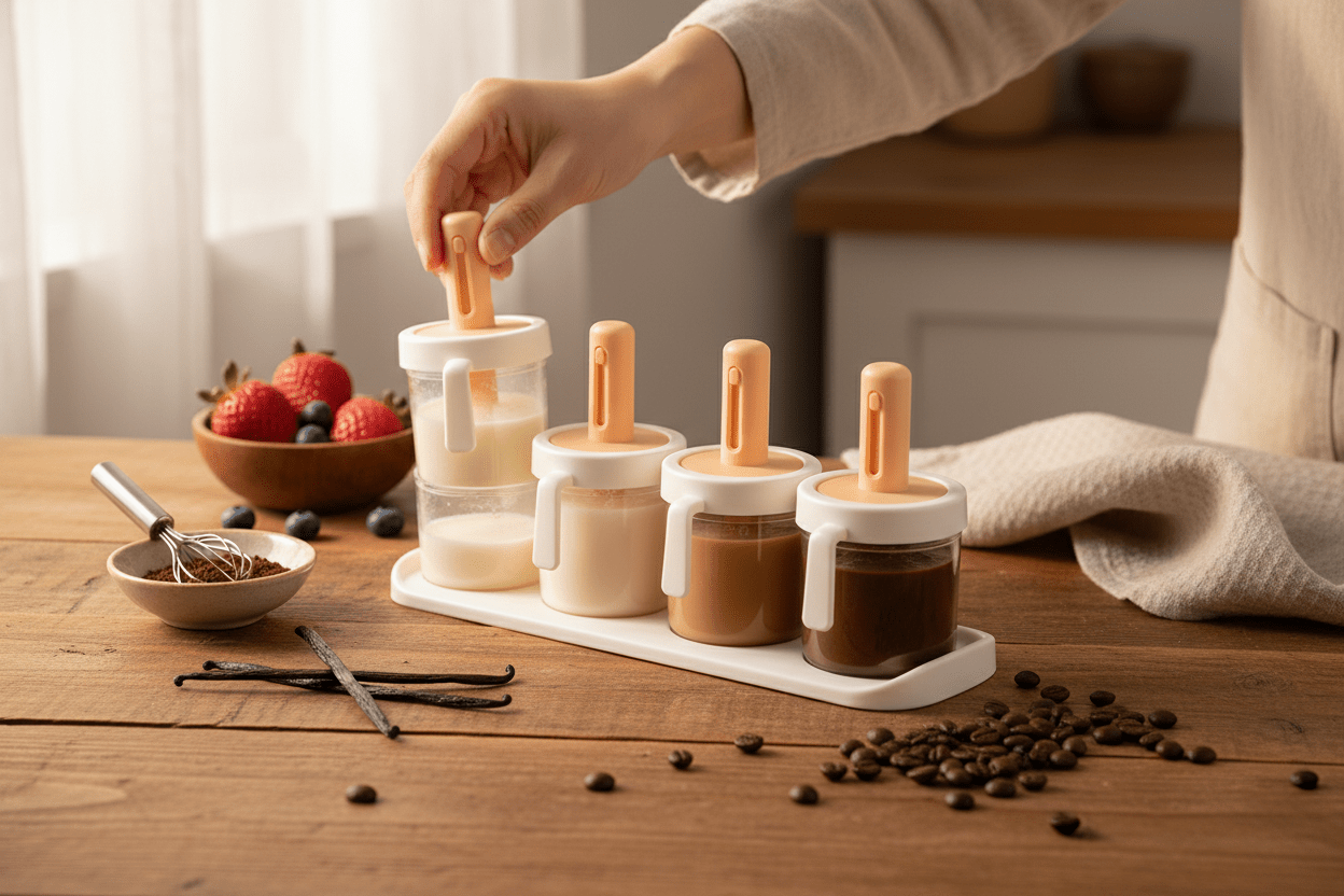Spice Jar With Adjustable Spoon