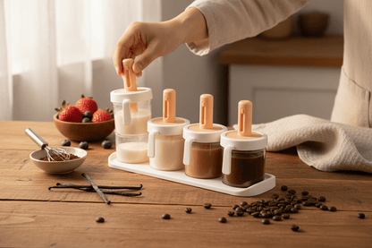 Spice Jar With Adjustable Spoon