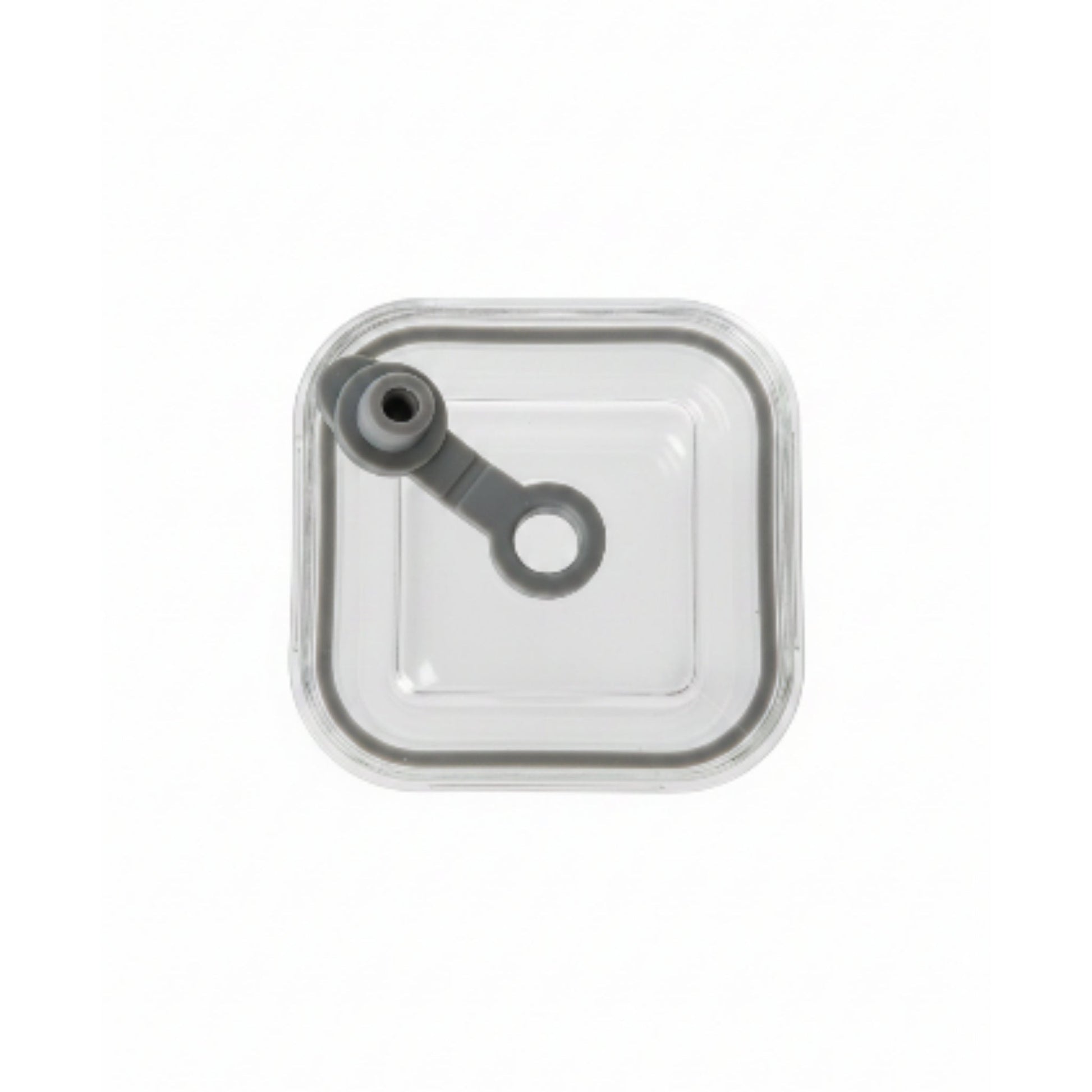 Square Glass Can With Straw - No Handle 380ml