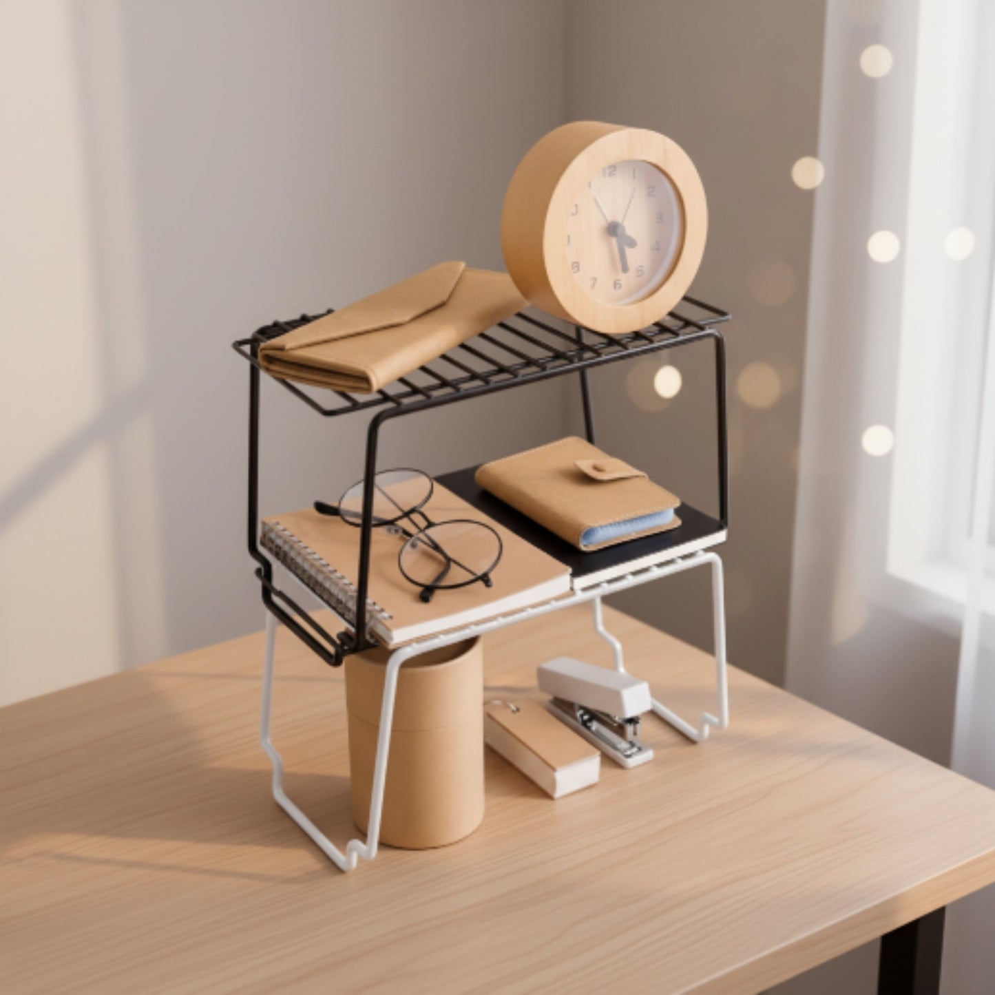 Multi-Purpose Stackable Shelf Organizer for Home Storage