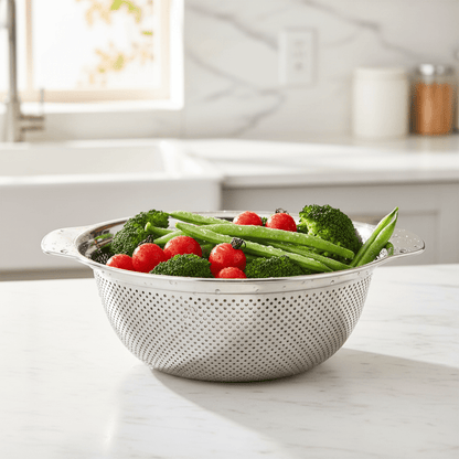 Stainless Steel Colander With Handle - 29x10.5cm