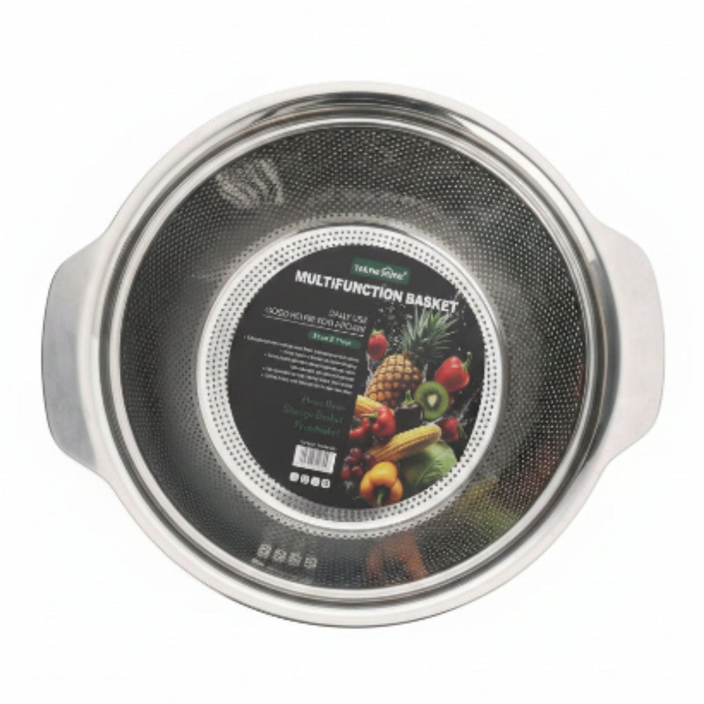 Stainless Steel Colander With Handle - 31x11cm