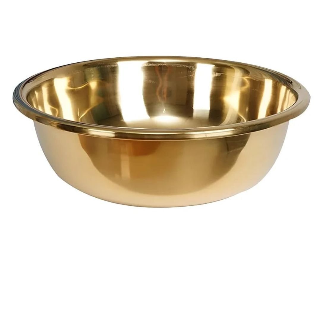 Stainless Steel Gold Mixing Bowl