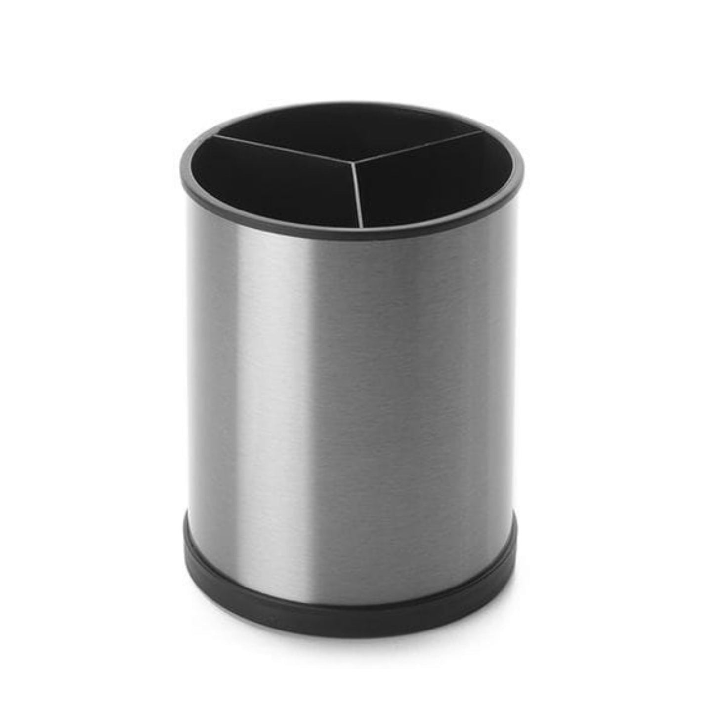 Stainless Steel Round Cutlery Holder – Kitchen Utensil Storage Container for Spoons, Forks, Knives & Tableware