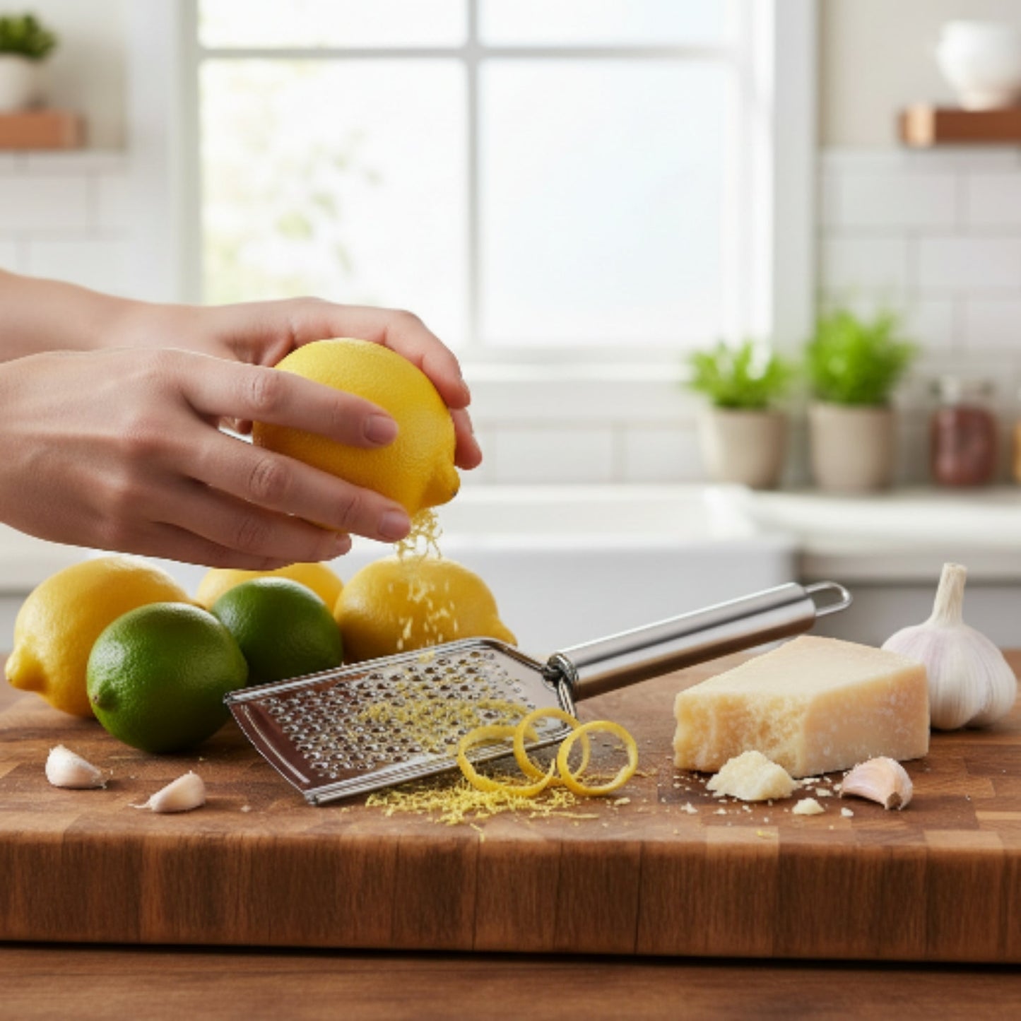 Stainless Steel Zester Grater – Citrus, Cheese & Garlic Kitchen Tool