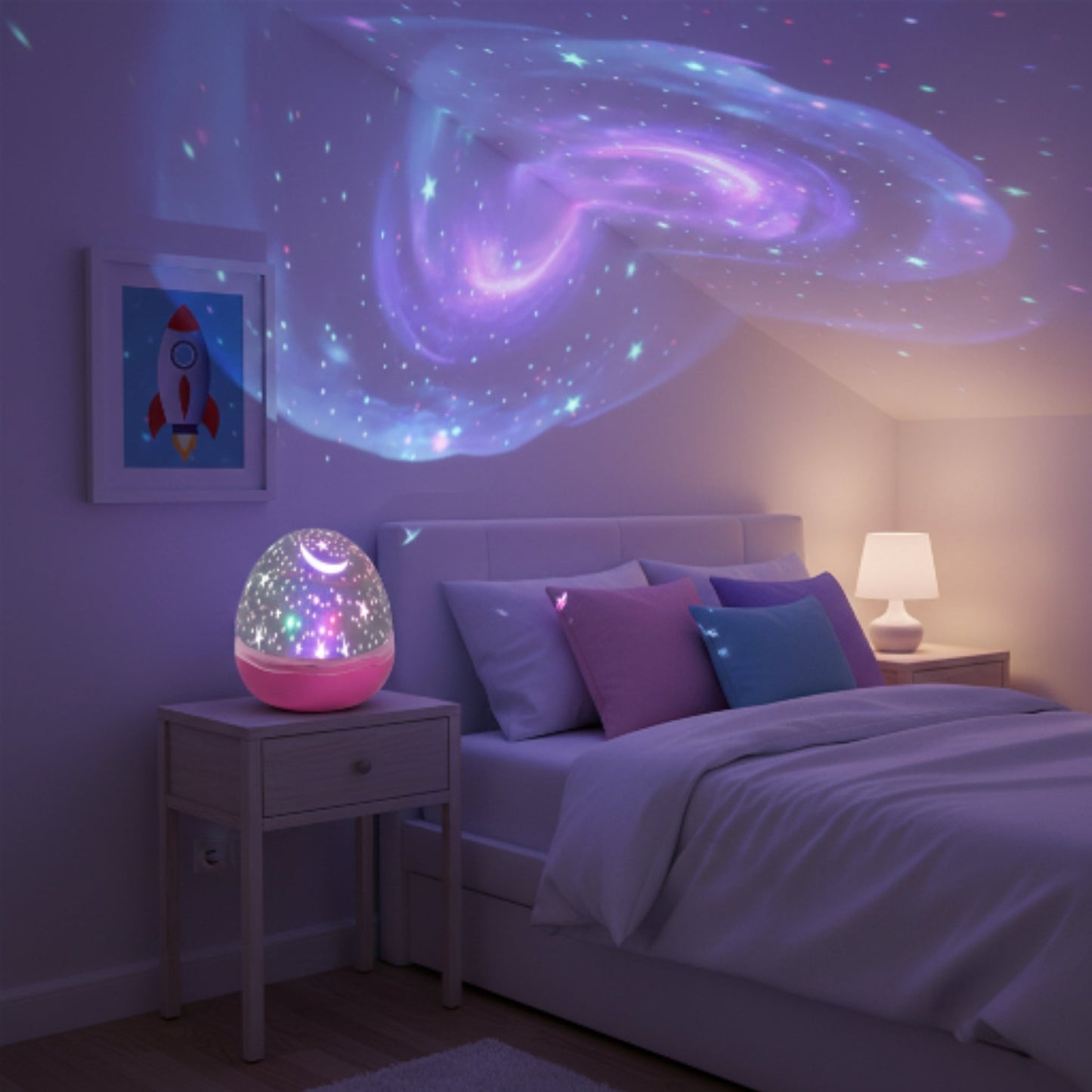 Star Master Galaxy Projector Night Light | LED Star & Moon Projector - Purple