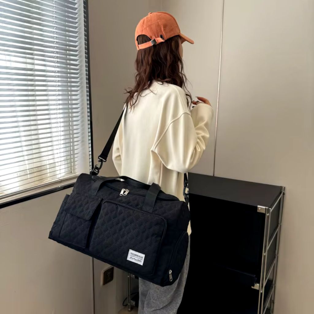 Stitched Overnight Bag Lifestyle