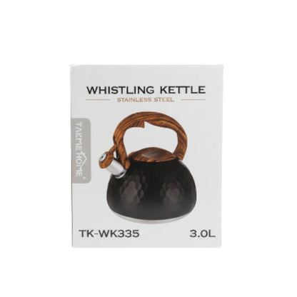 Takmehome 3L Stove Top Whistling Kettle - Black