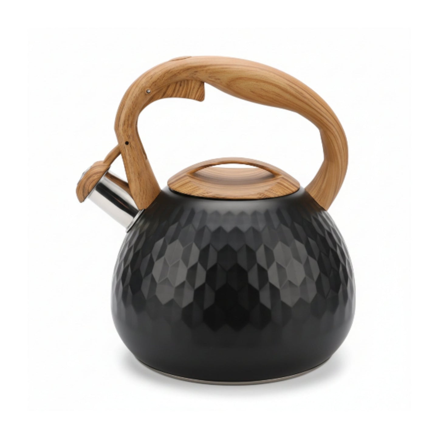 Takmehome 3L Stove Top Whistling Kettle - Black