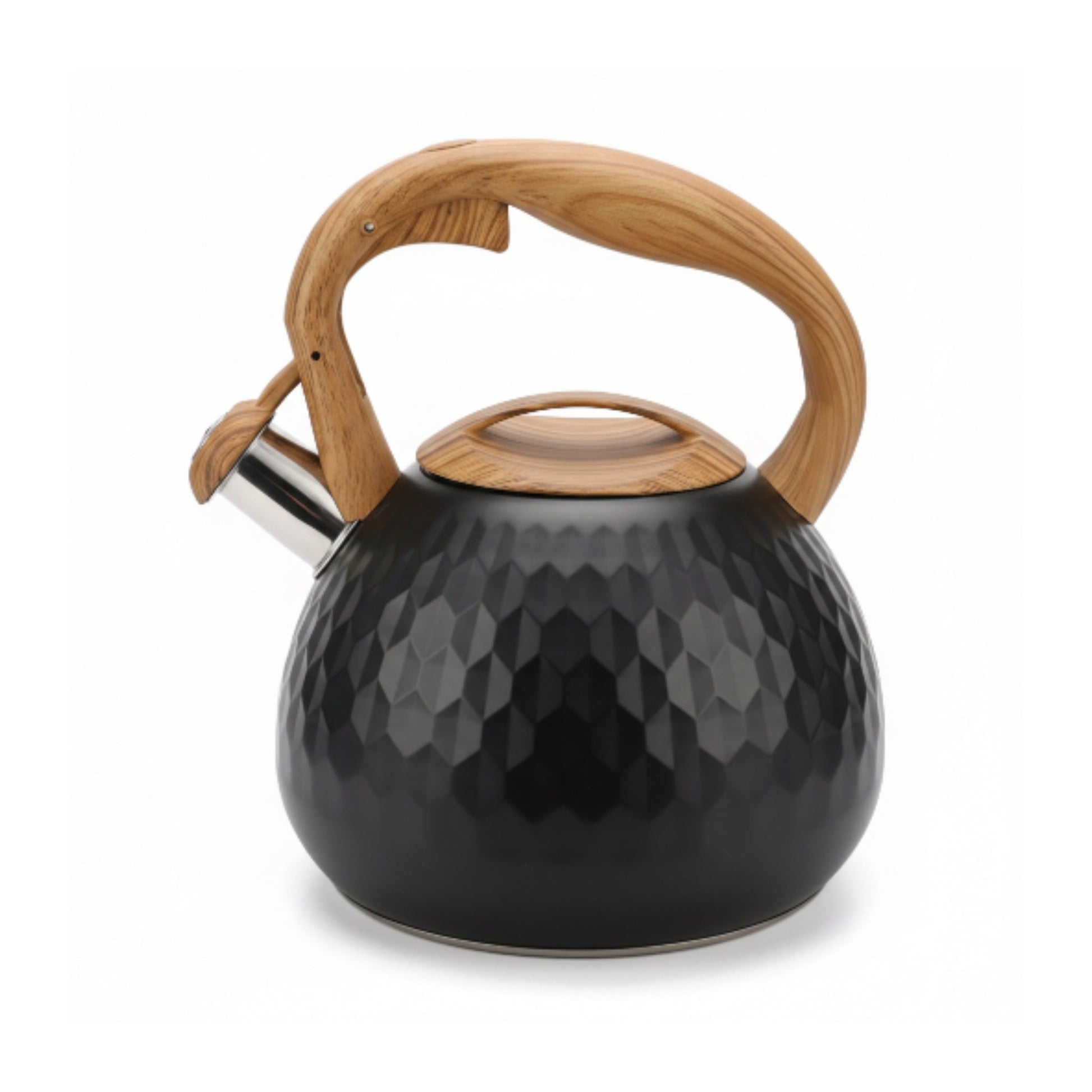 Takmehome 3L Stove Top Whistling Kettle - Black