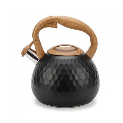 Takmehome 3L Stove Top Whistling Kettle - Black