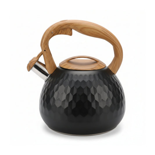 Takmehome 3L Stove Top Whistling Kettle - Black