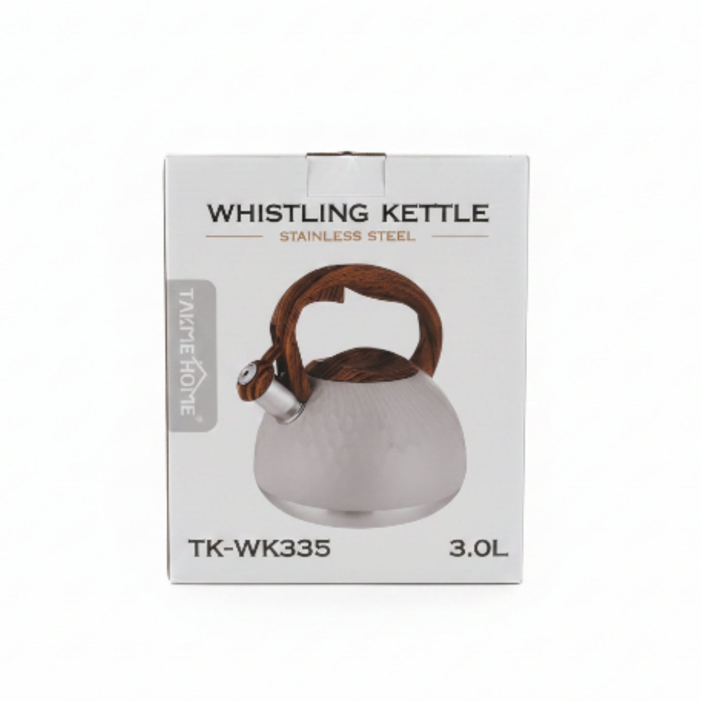 Takmehome 3L Stove Top Whistling Kettle - Cream
