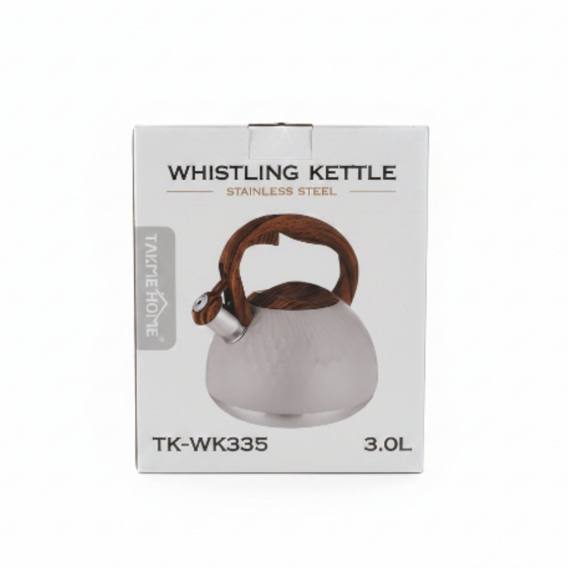 Takmehome 3L Stove Top Whistling Kettle - Cream