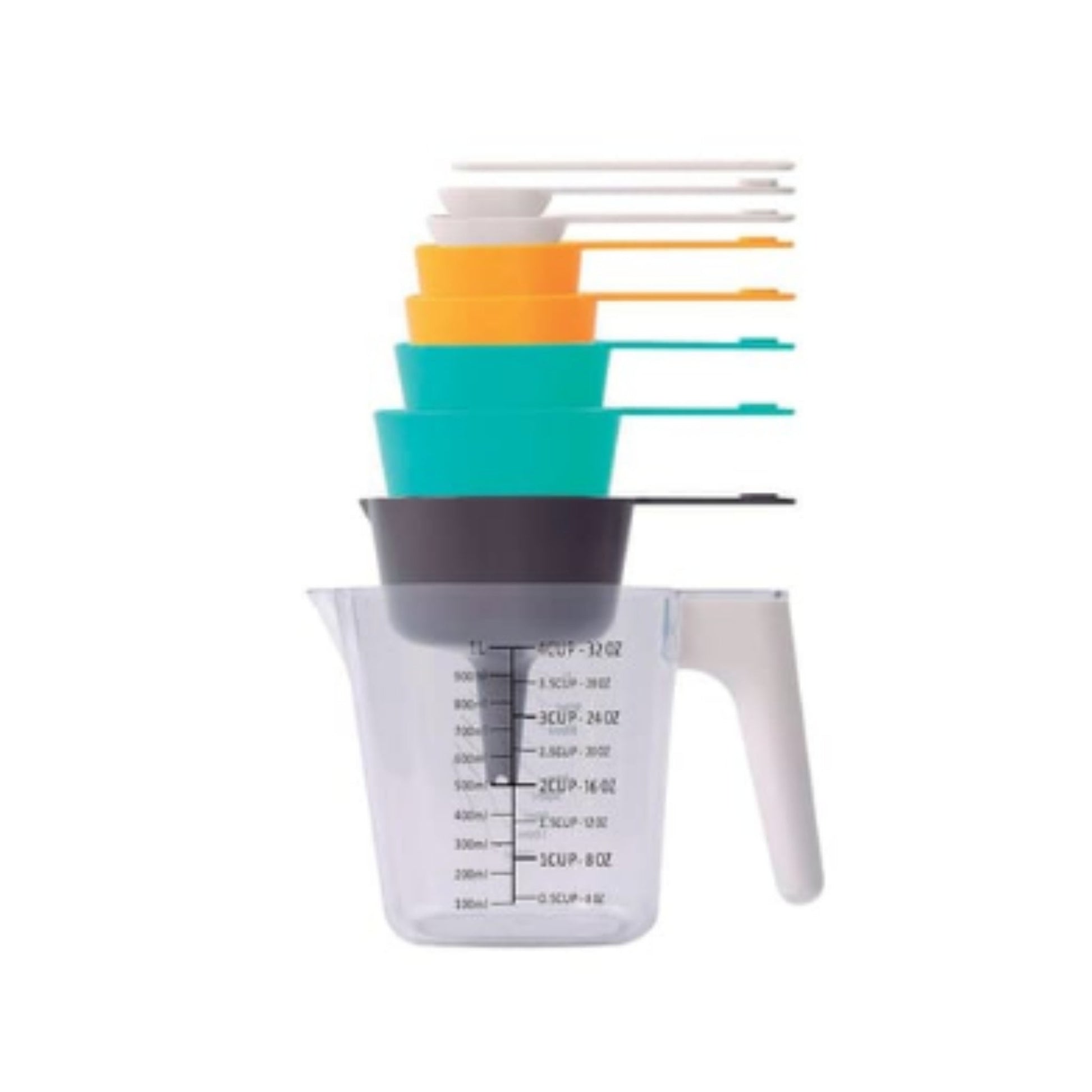 Takmehome 9pc Measuring Cups & Spoons with Funnel Set – Kitchen Baking & Cooking Tools