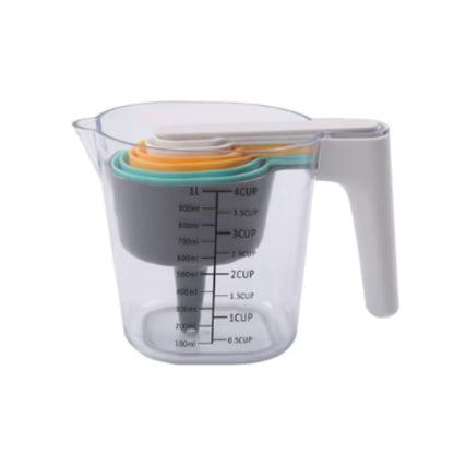 Takmehome 9pc Measuring Cups & Spoons with Funnel Set – Kitchen Baking & Cooking Tools