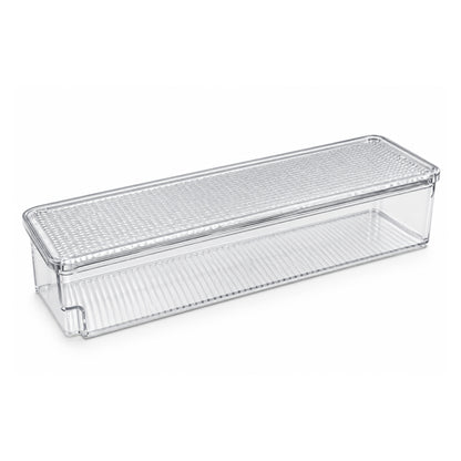 Takmehome Acrylic Tiramisu Box With Diamond Lid – Clear Dessert Storage & Serving Container On White Background