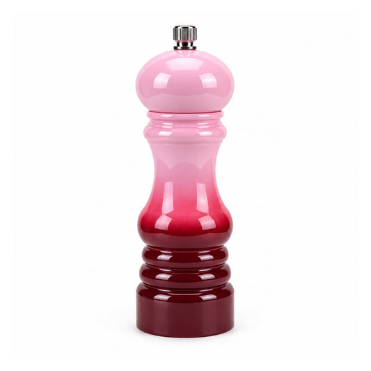 Takmehome Manual Salt & Pepper Grinder - Adjustable Ceramic Spice Mill - Pink & Maroon
