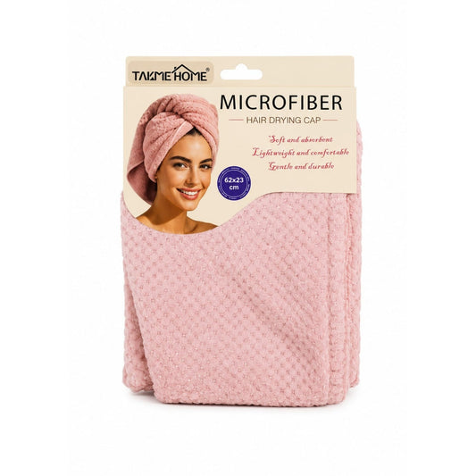 Takmehome Microfibre Hair Drying Cap – Quick Dry Hair Towel Wrap for Women & Girls