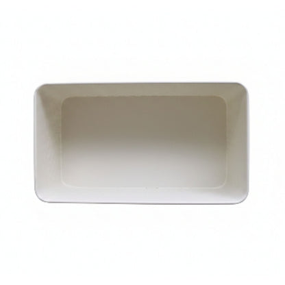 Takmehome Rectangle Metal Kitchen Storage Bread Box With Modern Farmhouse Design - Cream