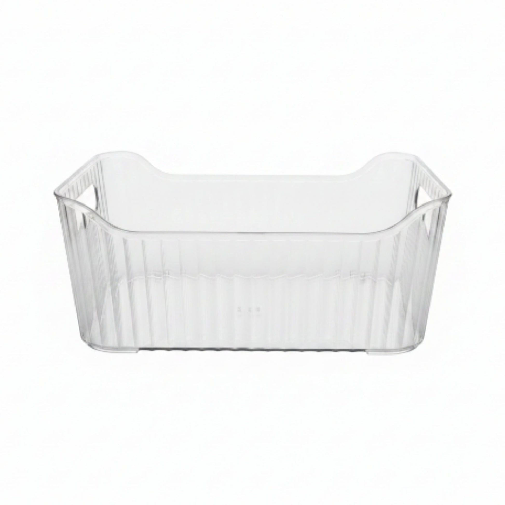 Takmehome Transparent Ribbed Organizer Storage Box - Small