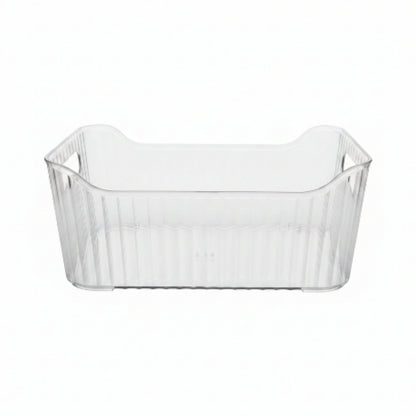 Takmehome Transparent Ribbed Organizer Storage Box - Small