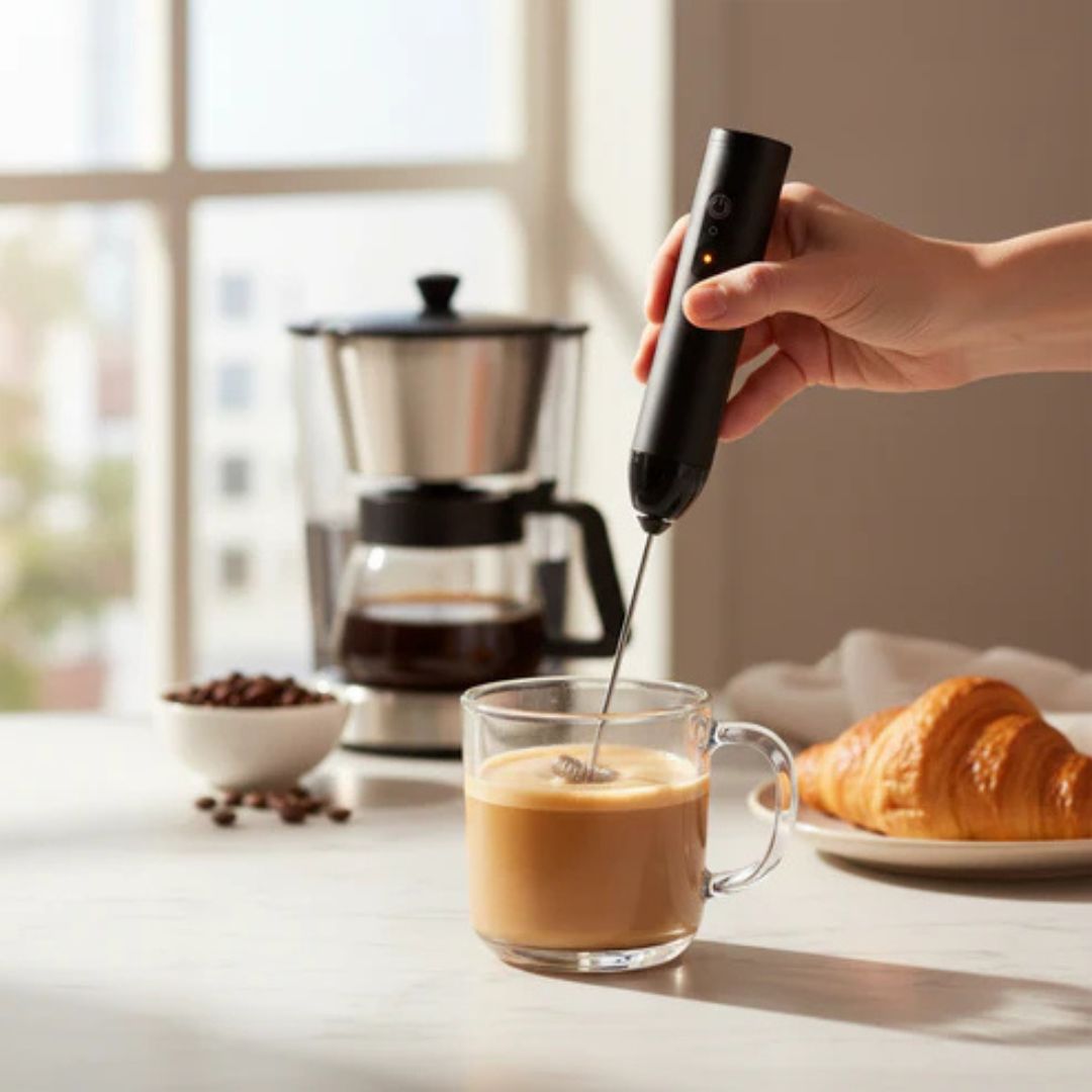 Takmehome USB Rechargeable Milk Frother – Coffee Foam Maker