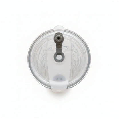 Tall Glass Cup With Lid And Straw 520ml - Textured