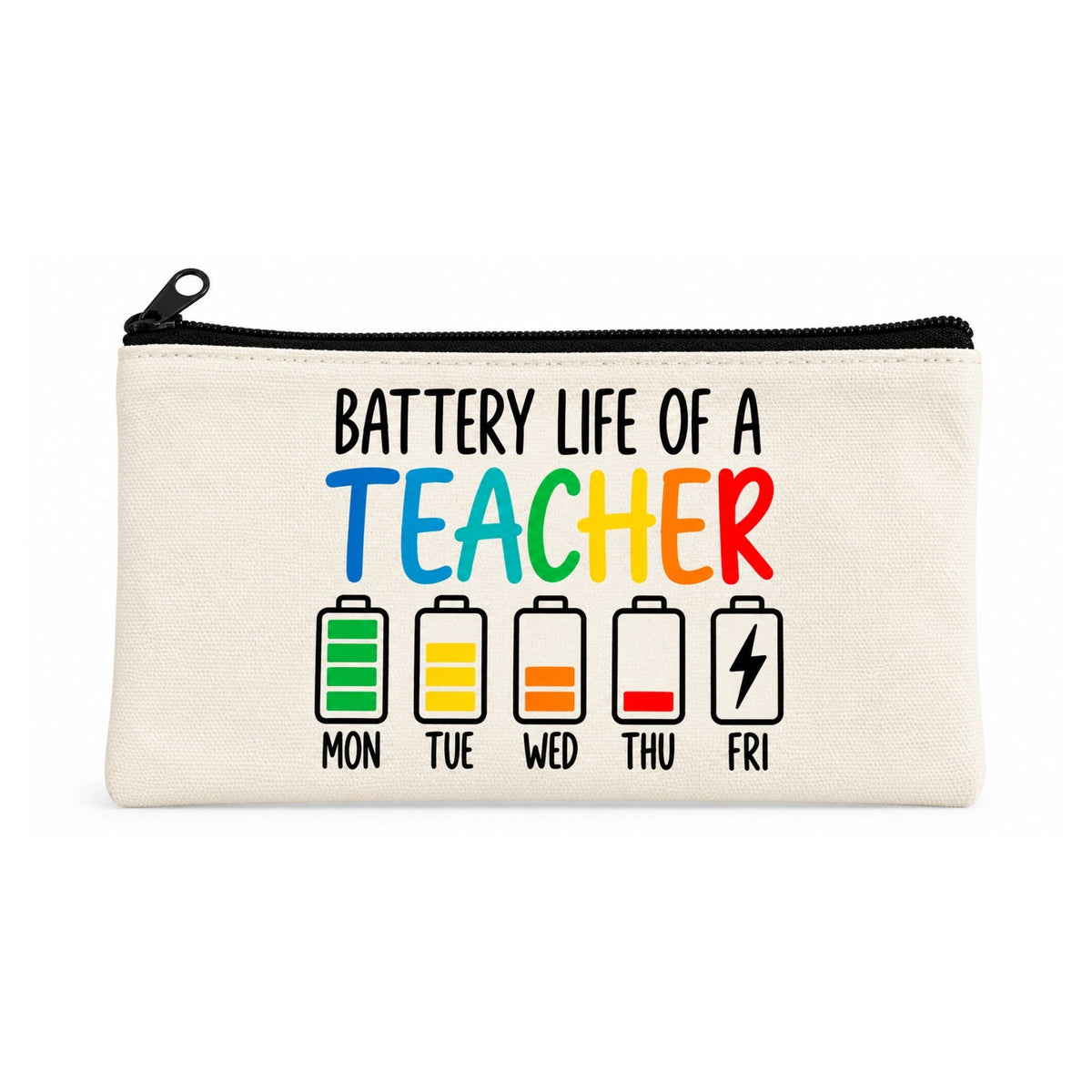 Teacher Canvas Bag & Pencil Case Set – Matching Teacher Appreciation Gift Set