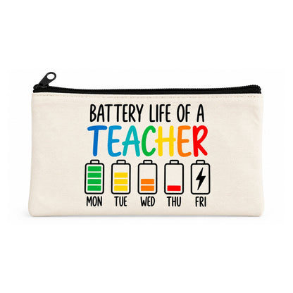 Teacher Canvas Bag & Pencil Case Set – Matching Teacher Appreciation Gift Set