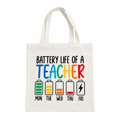 Teacher Canvas Bag & Pencil Case Set – Matching Teacher Appreciation Gift Set