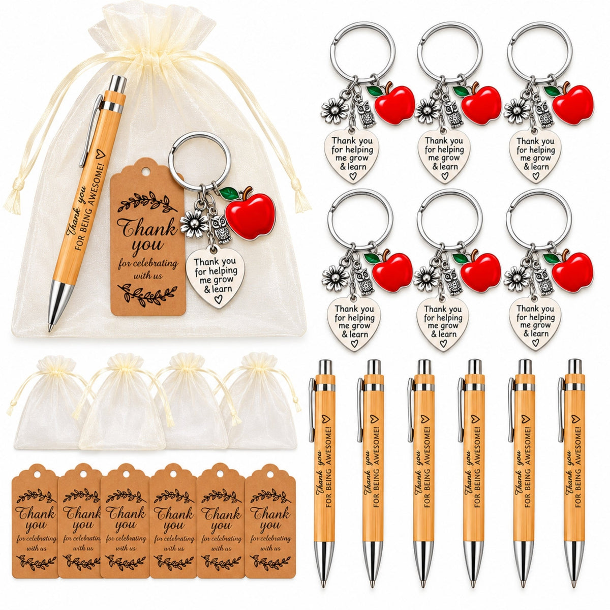Teacher Gift Set – Includes Pen & Keyring – Ready-to-Gift Teacher Appreciation Set