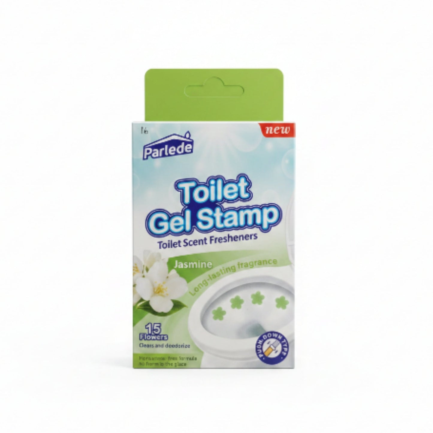 Toilet Gel Stamp - Automatic Toilet Bowl Cleaner & Freshener - Jasmine