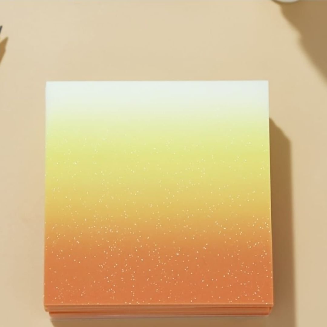 Transparent Glitter Ombre Sticky Note