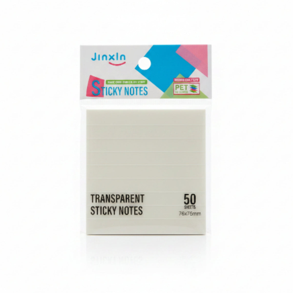 Transparent Sticky Notes 50pc- lines