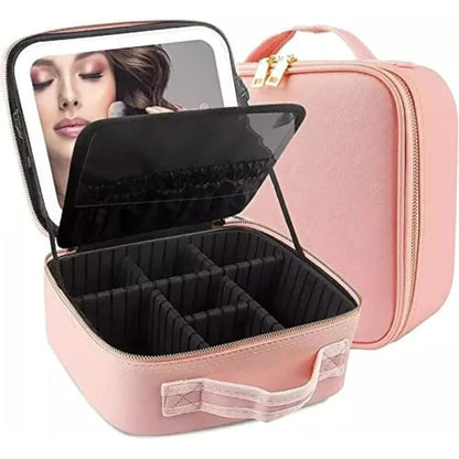 Travel Make Up Case With Led Mirror