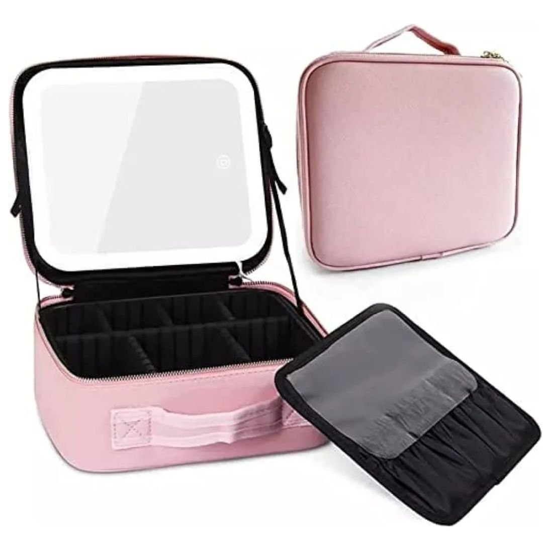Travel Make Up Case With Led Mirror