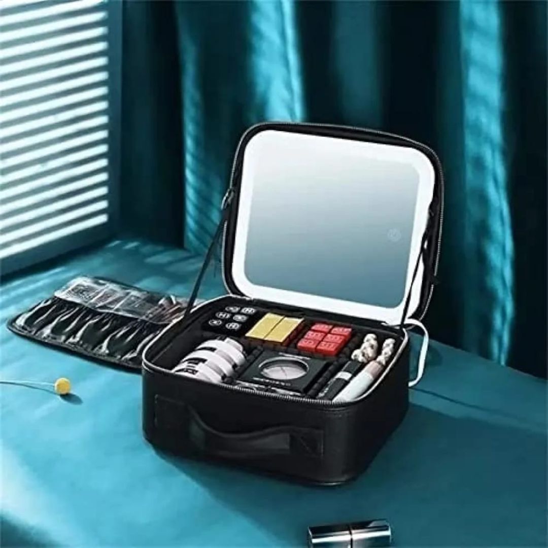 Travel Make Up Case With Led Mirror