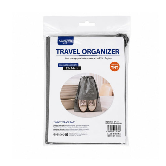 Travel Shoe Organizer – Portable Shoe Storage Bag - Grey