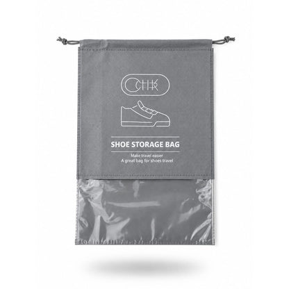 Travel Shoe Organizer – Portable Shoe Storage Bag - Grey