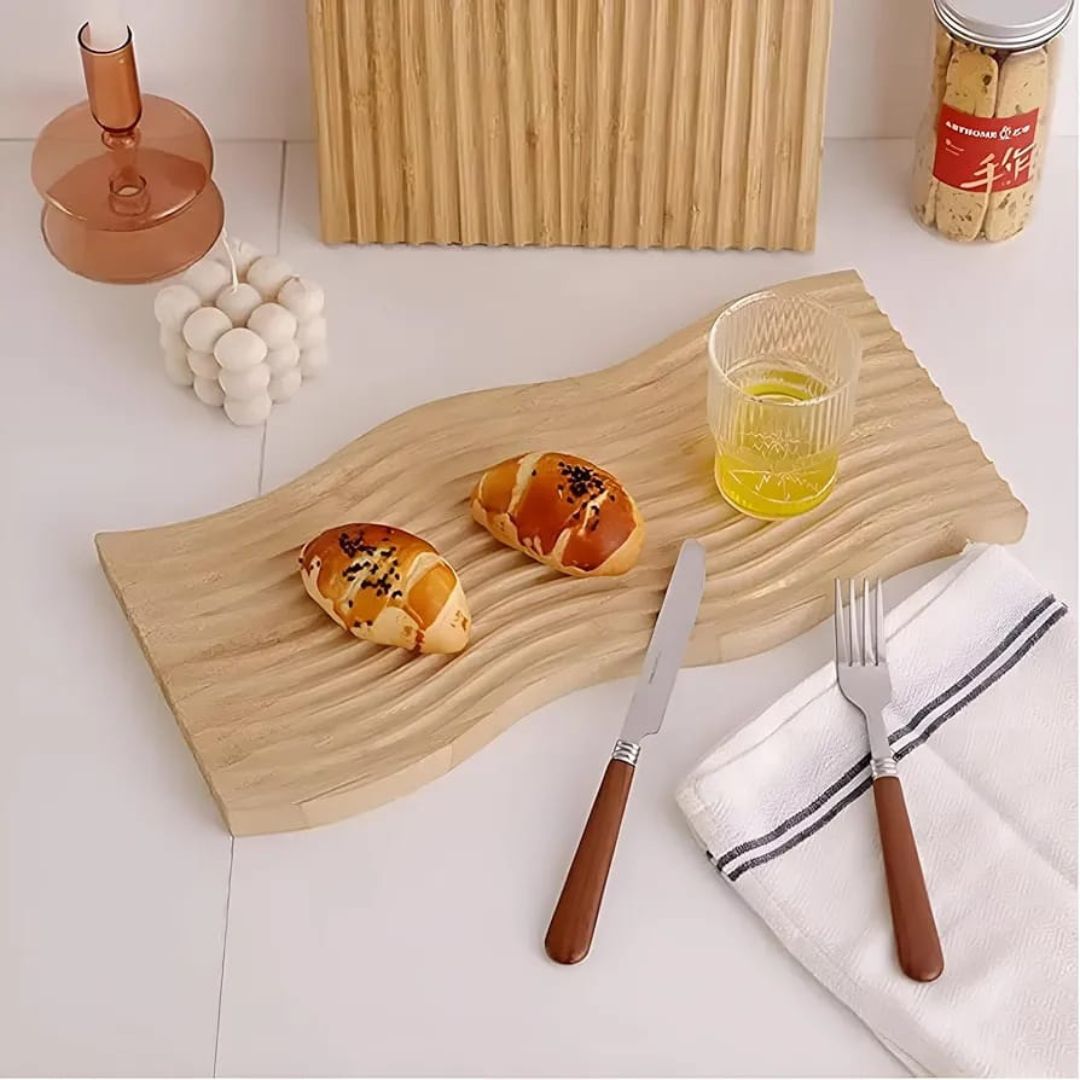 Trendy Wavy Wooden Board