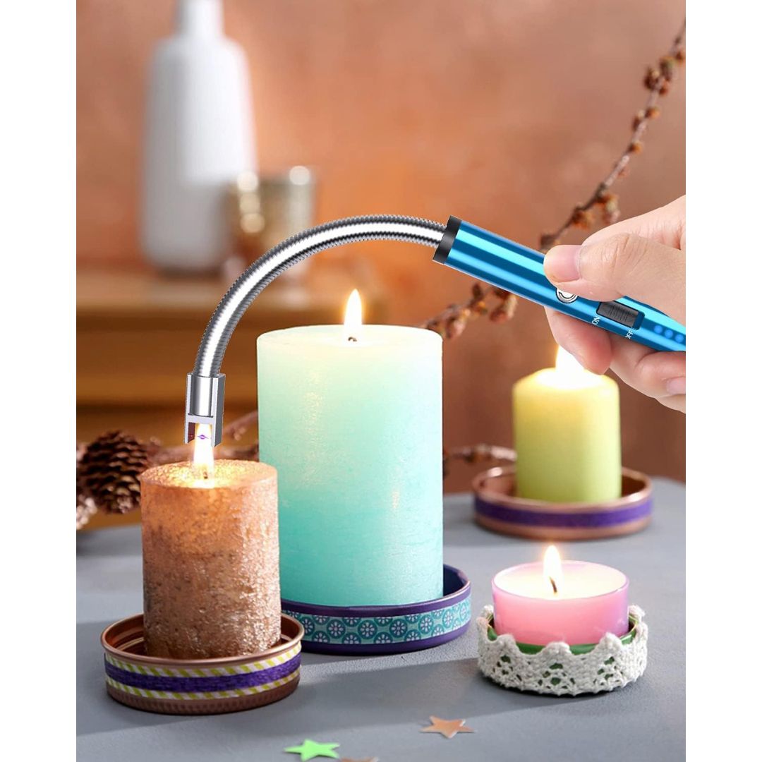 USB Rechargeable Windproof Flameless Electric Arc Lighter