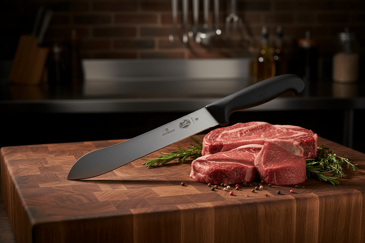 Victorinox Fibro Butcher Knife 31cm - Black Lifestyle